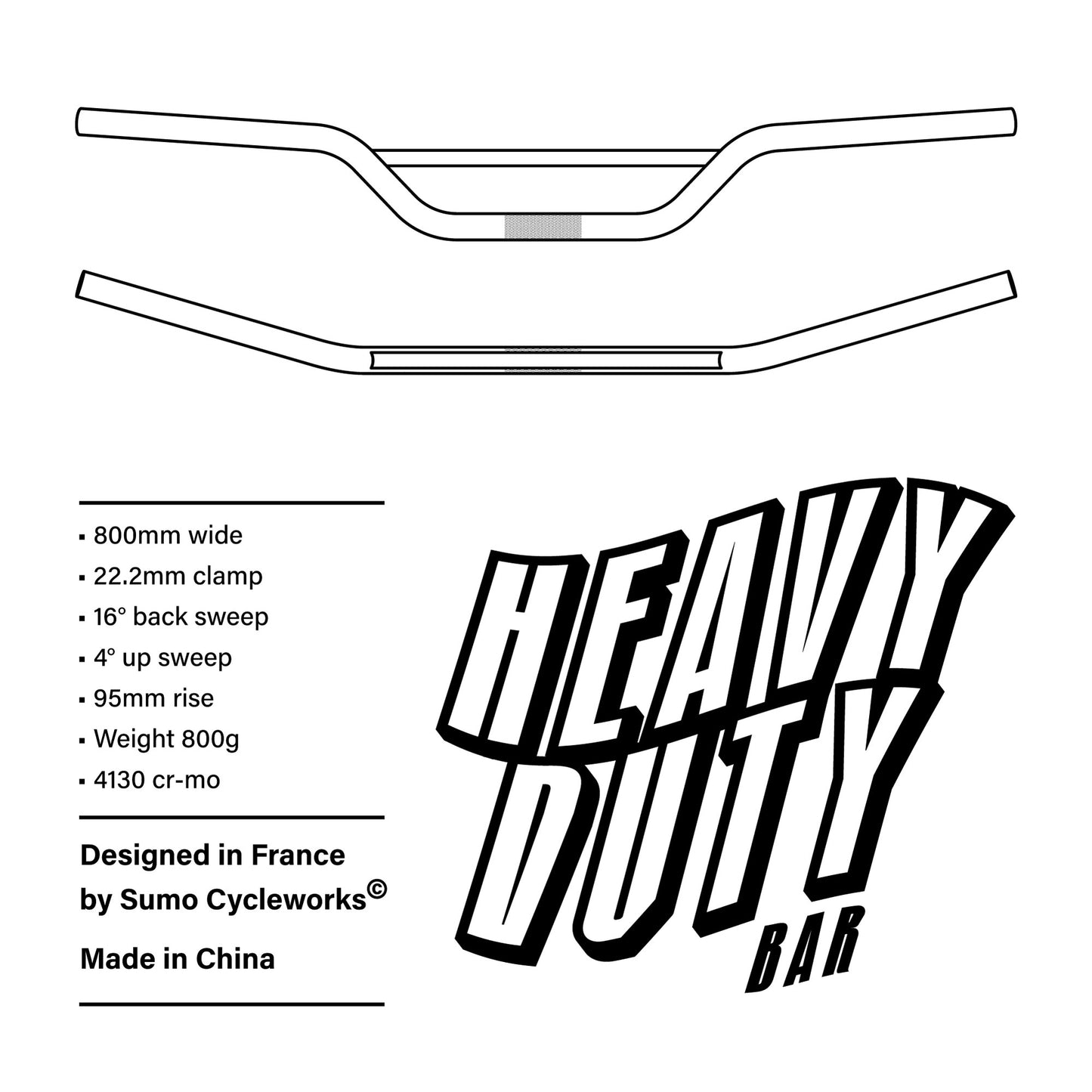 001 SUMO - Heavy duty Handlebar