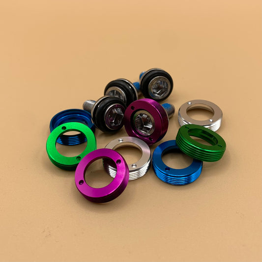 Crank bolts and self extractor caps